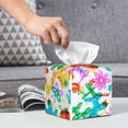 thumbnail image 6 of Sikiie Colorful Air Balloons Leather Tissue Box Cover Square, tissue box holder, Tissue Box with Bottom Belt-5.2”x5.2”x5.2”, 6 of 7
