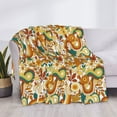 thumbnail image 3 of Naloa Vintage Floral Flannel Blankets - Thick and Warm Blanket for Winter, Soft Fuzzy Plush King Blanket for All Seasons80"x60", 3 of 6