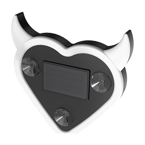 Car LED Ambient Light, Heart-Shaped LED Neon Light Solar-Powered Devil's Heart Lamp for Car Back Window Decor, Romantic Gifts for Valentine's Day, Anniversary, Date Night