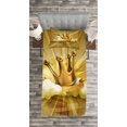 thumbnail image 3 of Ambesonne King Quilted Bedspread Set 2 Pcs, Crown and Clouds, Twin Size, Pale Coffee, 3 of 3