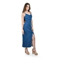 thumbnail image 2 of Vestido largo de mezclilla con abertura Roman Fashion /Juvenil, 14132 (Azul medio) azul CH, 2 of 5