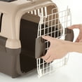 thumbnail image 6 of Richell Double Door Pet Carrier Size Medium in Brown, Travel Carrier for Dogs or Cats up to 17.6 lbs, 6 of 7