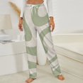 thumbnail image 3 of Abstract Green Wave Pattern Art Winter Female Pants Flannel High Waist Women Pants Lady Warm Straight Leg Plush Trousers, 3 of 7