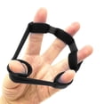 thumbnail image 3 of Banda de resistencia de la muñeca del antebrazo del fortalecedor de la mano del agarre de la fuerza del dedo (negro), 3 of 7