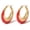 Gold&Red, variant on Chunky Enamel Hoop Earrings for Women 18K Gold Plated Colorful Huggie Earrings Jewelry Valentine's Day Gift for Girlfriend Wife