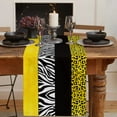 thumbnail image 2 of Table Decor Table Runner Yellow Leopard Zebra Pattern Pattern Coffee Table Cover Cloth Wedding Party Restaurant Table Runner, 2 of 5