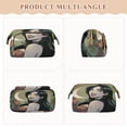 thumbnail image 2 of Wavy Quilted Cosmetic Bag Large-Capacity Travel Toiletry Organizer Includes 9-Piece Portable Travel Bottle Set Vampire Girl, 2 of 6