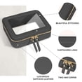 thumbnail image 3 of Bolsa organizadora transparente para cosméticos Prite, impermeable, negra, 3 of 6