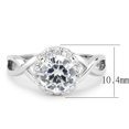 thumbnail image 3 of 3W1575 - Rhodium Brass Ring with AAA Grade CZ in Clear, 3 of 5