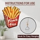 thumbnail image 4 of Letrero de metal vintage de papas fritas, 11 x 13,4 pulgadas, elegante, de comida rápida, divertido, de metal, delicioso, para pared, con diseño de papas fritas., 4 of 9
