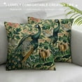 thumbnail image 3 of ONETECH Green Forest Animals Peacocks Fox Hare Decorative Throw Pillow Cover Soft Throw Pillow Case Home, 3 of 5