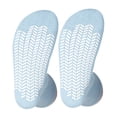 thumbnail image 2 of Diabetic Socks Unisex - Men's and Women Non Skid Hospital Loose Fitting Design, Physician Approved Slipper Socks With Gripper Bottoms - 3 Pack - Gripper socks (Light Blue Skid 3, 9-11), 2 of 5