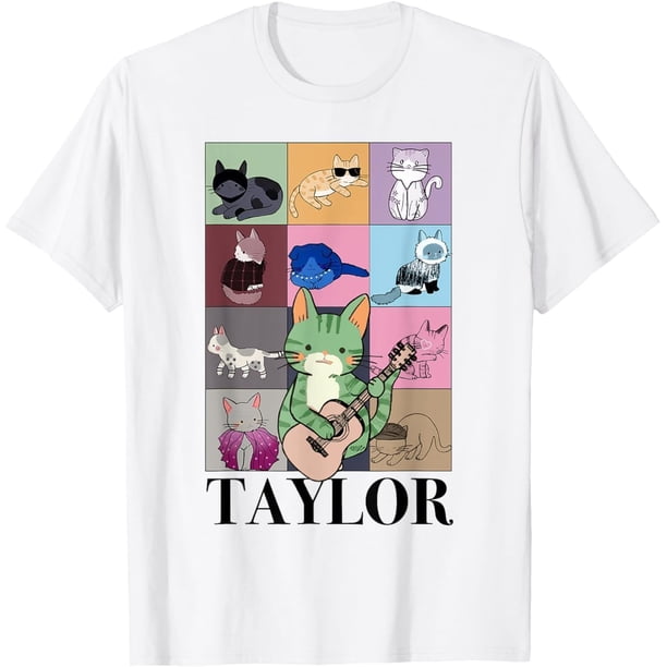 Taylor - Camiseta personalizada con nombre I Love Taylor Girl Groovy 70s para gato