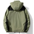 thumbnail image 3 of SwiftWear Men's Winter 3 in 1 Couple's Warm Detachable Jackets Hooded Coats with Fleece Lining, Waterproof & Windproof Green XL, 3 of 9