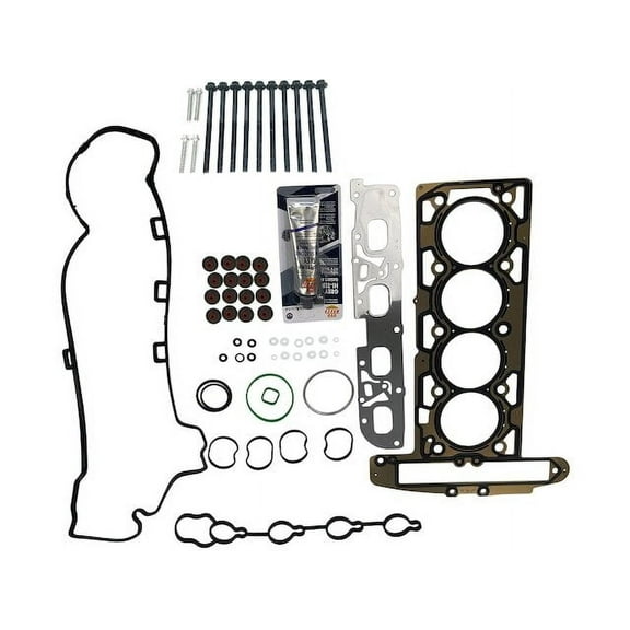 Cylinder Head Gasket Set with 14 Head Bolts - Compatible with 2010 - 2017 Chevy Equinox 2.4L 4-Cylinder 2011 2012 2013 2014 2015 2016