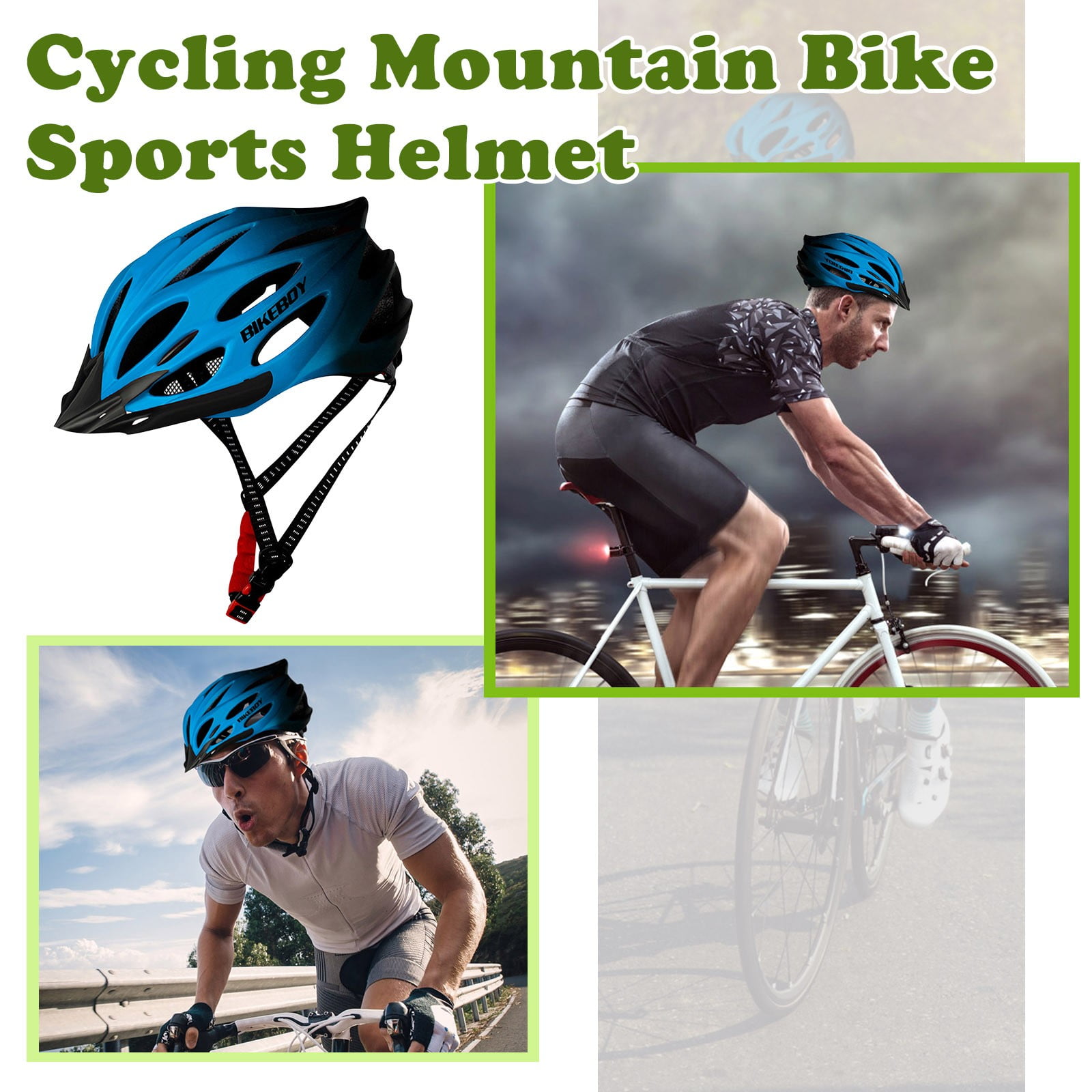 BIKEBOY Mountain Bicycle Helmet MTB Road Cycling Bike Sports Safety Helme Unisex 