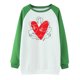 thumbnail image 4 of ICHUANYI Clearance Women Long Sleeves Casual Valentine's Day Printing Round Neck Sweatshirt Crewneck Pullover Tunic Tops ICHUANYI "ICHUANYI", 4 of 5