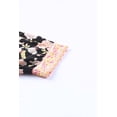 thumbnail image 4 of ABPHQTO Vestido floral de manga 3/4 con cuello en V negro para mujer, 4 of 5
