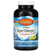 Carlson Norwegian, Super Omega-3 Gems, 180 Soft Gels