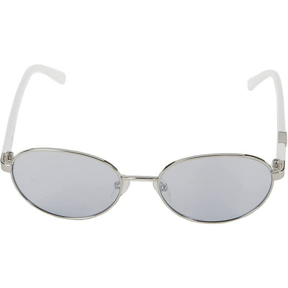 DIANE VON FURSTENBERG-DVF845S RAE 015 Oval Sunglasses Silver Gray