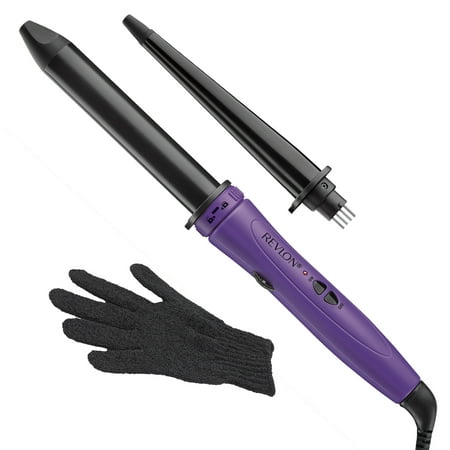 Revlon Salon Long Lasting Bouncy & Loose Curls 2-in-1 Curling Wand, (The Best Curling Wand Ever)