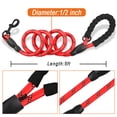 thumbnail image 5 of BARKBAY Dog Leashes for Large Dogs Heavy Duty Dog Leash 2 Pack 5 FT with Comfortable Padded Handle Highly Reflective Threads for Medium Large Dogs Walking Training Running (5FT-1/2,Red+Black), 5 of 9