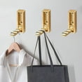 thumbnail image 6 of Taotanxi Foldable Coat Hooks 1 Pack,Heavy Duty Wall Hooks for Hanging Coats Towels Backpacks Bags Brushed Gold Towel Hooks for A Functional Home, 6 of 6