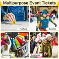 thumbnail image 5 of THOPBPRK 500 Raffle Tickets Double Roll, Raffle Tickets Roll with Name and Phone Number Information, Paper Raffle, Events, Class Reward & Door Prize for Halloweeen Christmas Party (Yellow), 5 of 10