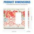 thumbnail image 2 of 1-Gang Screwless Pioneer Floral Decorative Wall Plates,Size 1-Gang 2.9"W X 4.7"H,Unbreakable Thermoplastic Faceplate Cover for Kitchen Living Room Bedroom Decorator Receptacle Outlet Switch, 2 of 5