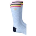 thumbnail image 3 of Bar III Men's Bananas Embroidered Striped Crew Socks Blue Size Regular, 3 of 3