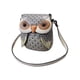 thumbnail image 5 of Bolso de hombro para mujer, bolso de mano con diseño de búho, bandolera de PU Gris, 5 of 7