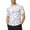 White, variant on Yuncity Casual Shirts For Men Print Round Neck Gym Workout Sports Wear Comfortable Breathable All Season Fit Tee Shirts Mens L