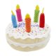 thumbnail image 2 of Juguete chirriante de pastel de cumpleaños para perro | Peluche de algodón suave y masticable | Juguete de peluche seguro y no tóxico | Colores azul y blanco | Perfecto para fiestas de cumpl, 2 of 5