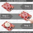 thumbnail image 3 of High Precision Digital Kitchen Scale Tempered Glass Food Scale Multifunction Scale Small Kitchen Appliances Red Maple Leaf Pattern, 3 of 7