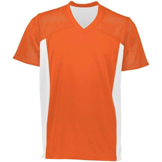 ASI 264.320.S Adult Reversible Flag Football Jersey, Orange & White - Small