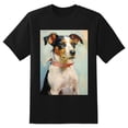 thumbnail image 2 of Plus Size Shirt for Women Black Tops for Women Short Sleeves Shirt for Women Dog T Shirt Crewneck Shirt for Women XL, 2 of 5
