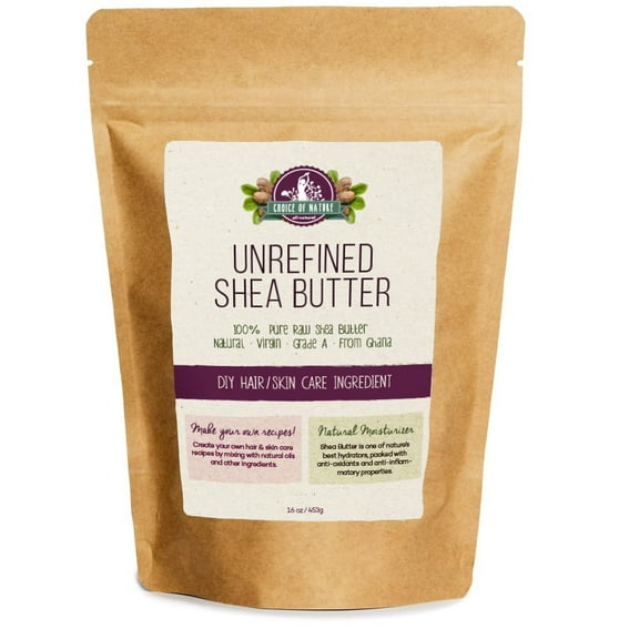 Choice of Nature Unrefined Shea Butter Bar 16oz