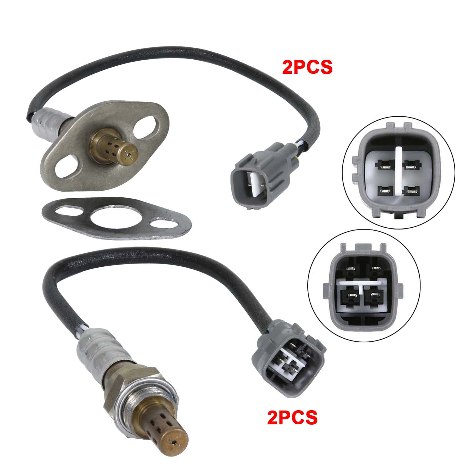 Maxfavor 4Pcs O2 Oxygen Sensor for Toyota Tundra, Sequoia 2001-2004 RWD 4.7L Upstream & Downstream