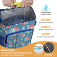 thumbnail image 2 of Travel Cooler Bag - Pioneer Flower Floral Print Pattern Camping Beer Cooler Backpack with Bottle Opener- Waterproof Insulated Picnic Backpacks - Cooler Bag for Beach, 2 of 6