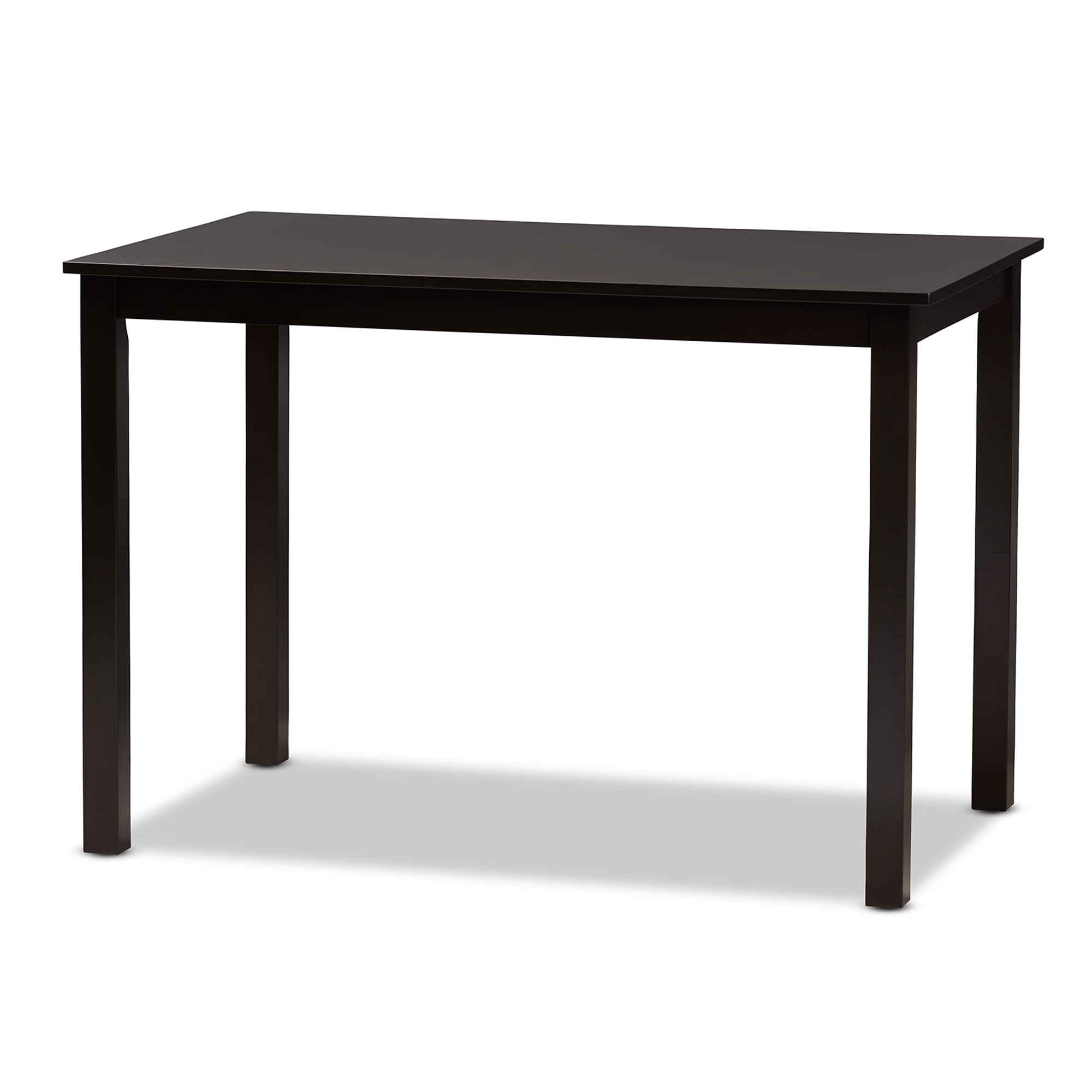 Baxton Studio Ruth Contemporary Dining Set, 5-Piece, Beige/Dark Brown