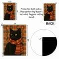 thumbnail image 5 of TiniDecor Black Cat Scarf Garden Flag – 36”x60” Autumn Yard Decor, Cozy Fall Outdoor Sign, 5 of 5