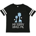thumbnail image 3 of Inktastic My Poppy Loves Me Boys Giraffe Grandson Boys Toddler T-Shirt, 3 of 5