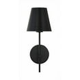 thumbnail image 6 of Crystorama Xavier 1 Light Matte Black Wall Mount - 6'' W x 15'' H x 7'' D, 6 of 17