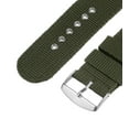 thumbnail image 5 of Uxcell Green Nylon Watch Band 24mm Width Soft and Comfortable Nylon Strap with Silver Buckle, 5 of 6