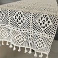thumbnail image 1 of Retro Crochet Cotton Tablecloths Lace For Cabinet Cover Home Party Wedding, 1 of 3