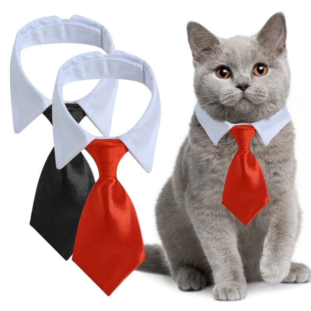 Fiudx Corbata para Mascotas, Collar a Rayas para Perro, Tejido de Poliéster y Algodón, Transpirable y Cómodo, Ideal para Bodas, Fiestas, Sesiones de Fotos, Perros Pequeños y Gatos, Juego de 1 Pieza.