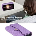thumbnail image 3 of Allytech Wallet Case for Google Pixel 8 with Wrist & Shoulder Strap, [7 Card Slots] [Full Body Protection] Luxury PU Leather Zipper Wallet Metal Buttons Kickstand Shockproof Case, Purple, 3 of 8