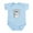 Sky Blue, variant on CafePress - Mean Muggin' Infant Bodysuit - Baby Light Bodysuit, Size Newborn - 24 Months