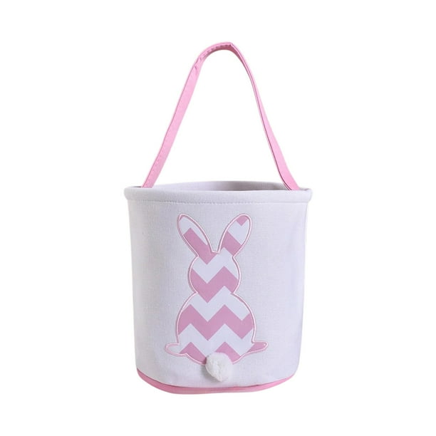 Falda de hilo de lona bordada con ondas de colores, bolsa de dulces de Pascua