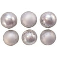 thumbnail image 2 of Kurt Adler 80MM Silver with Glitter and Sequins Glass Ball Ornaments, 6 Piece Box, 2 of 4